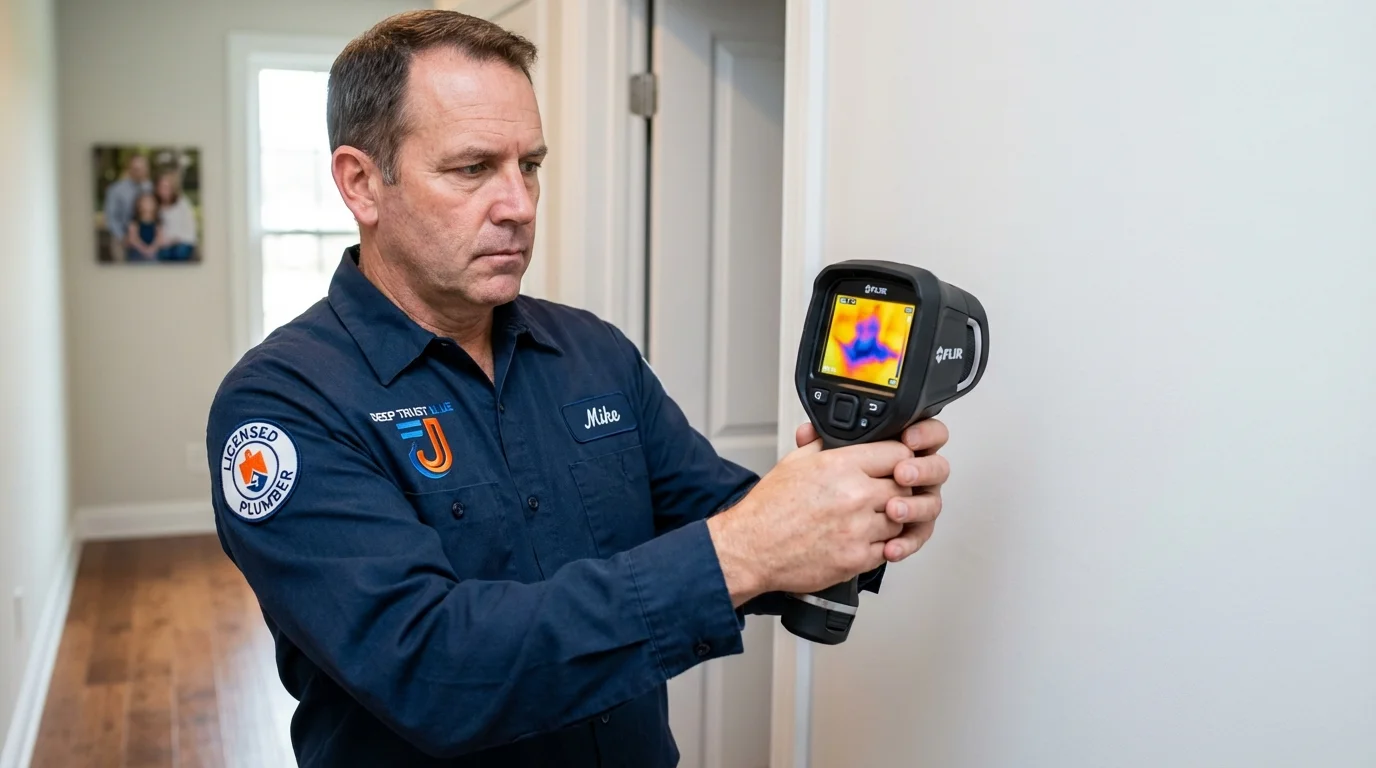Thermal imaging leak detection by Johns Plumbing LLC in Shippensburg